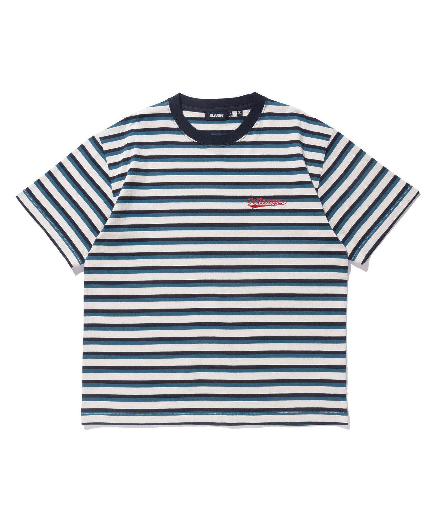 BASEBALL LOGO STRIPED S/S TEE