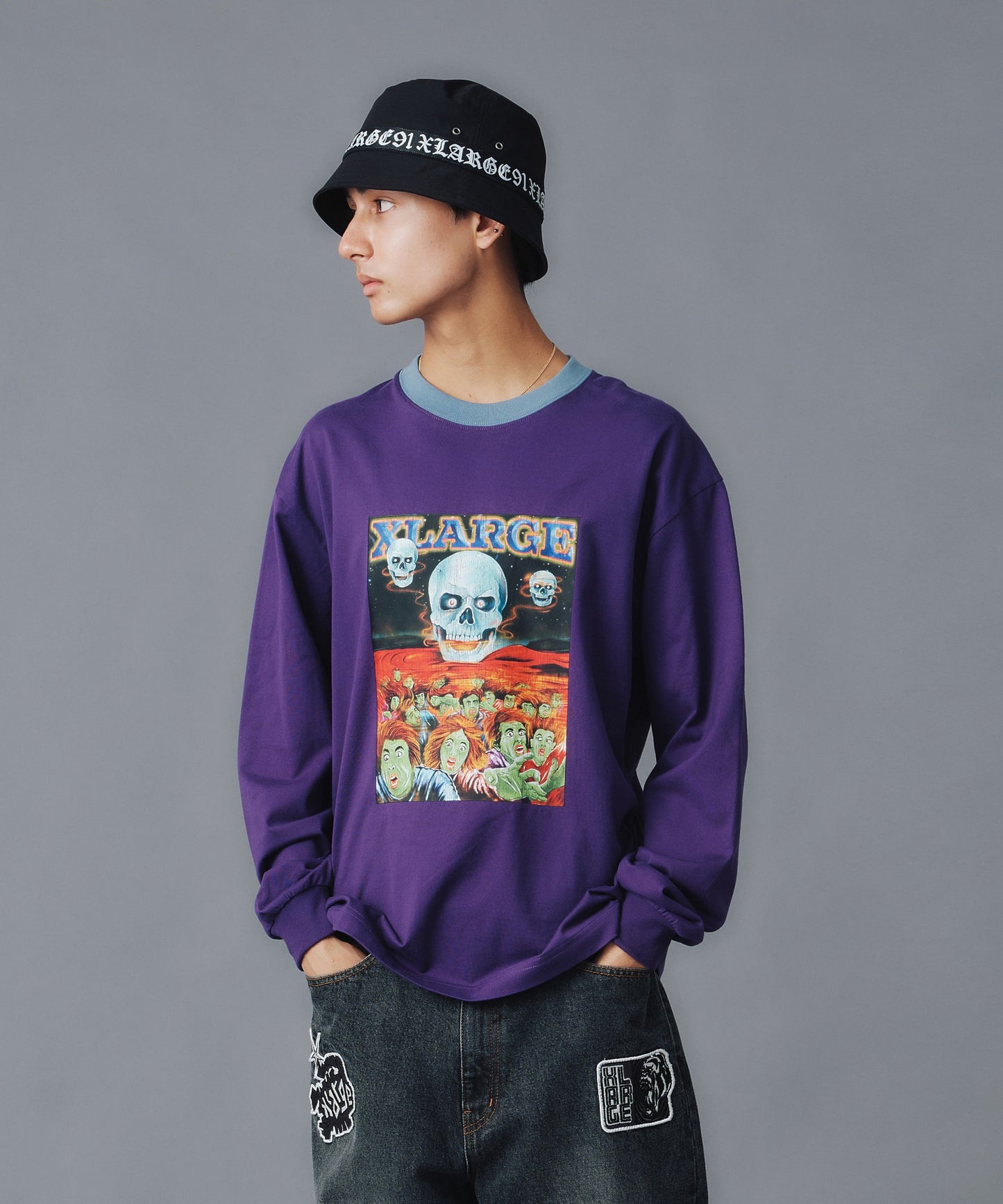 ZOMBIE APOCALYPSE RINGER L/S TEE