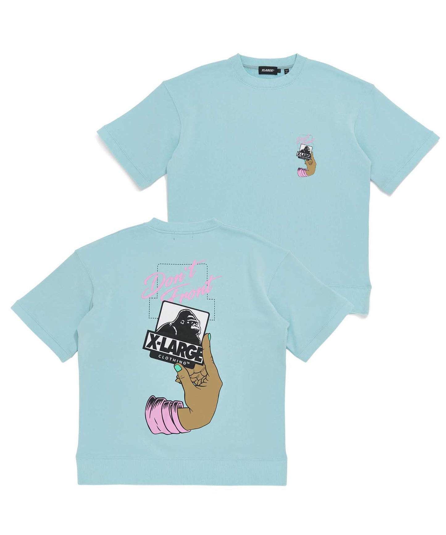 PEEL OFF S/S SWEAT FLEECE, CREWNECK, HOODIE XLARGE