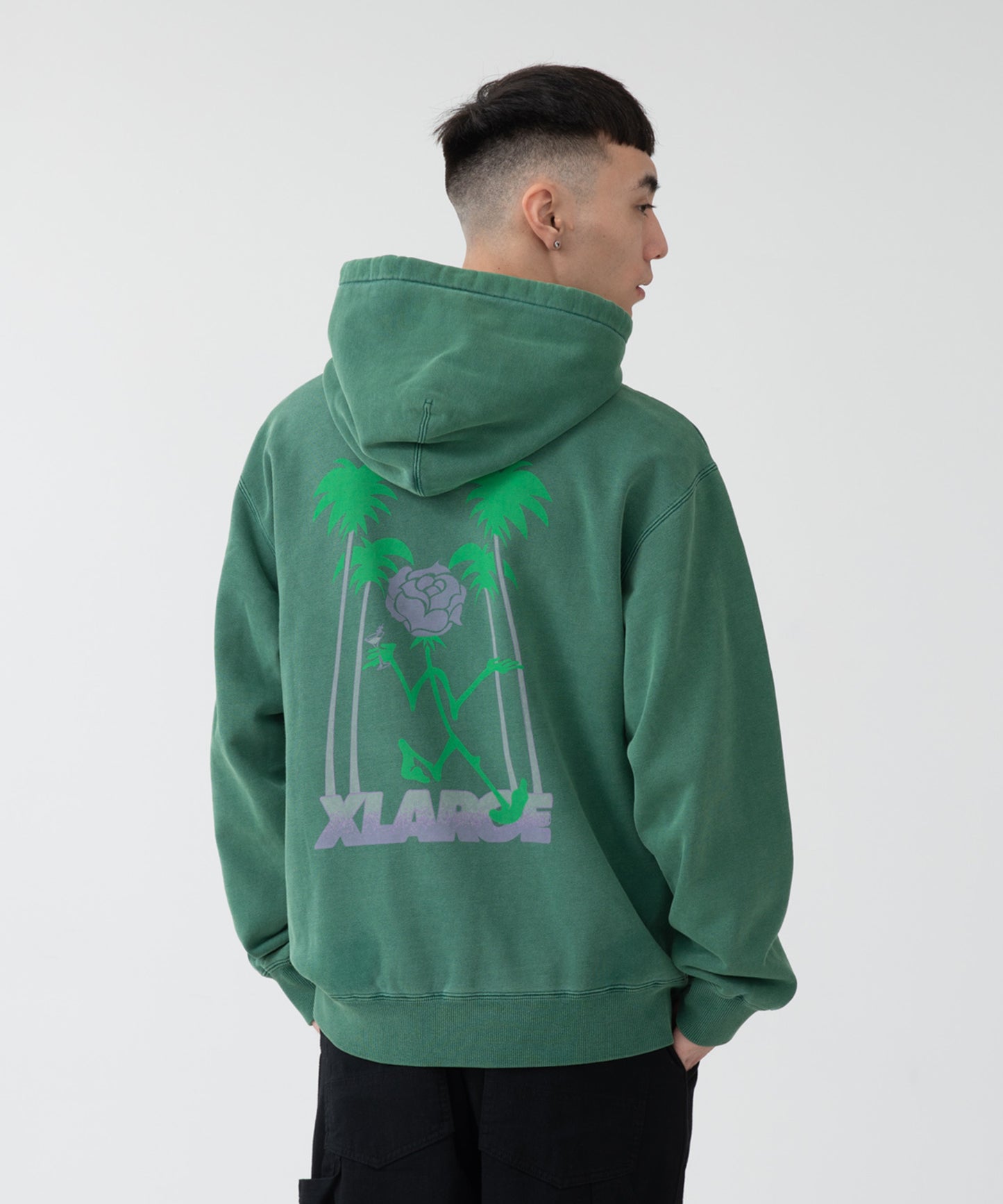 TIPSY PIGMENT PULLOVER HOODED SWEAT FLEECE, CREWNECK, HOODIE XLARGE