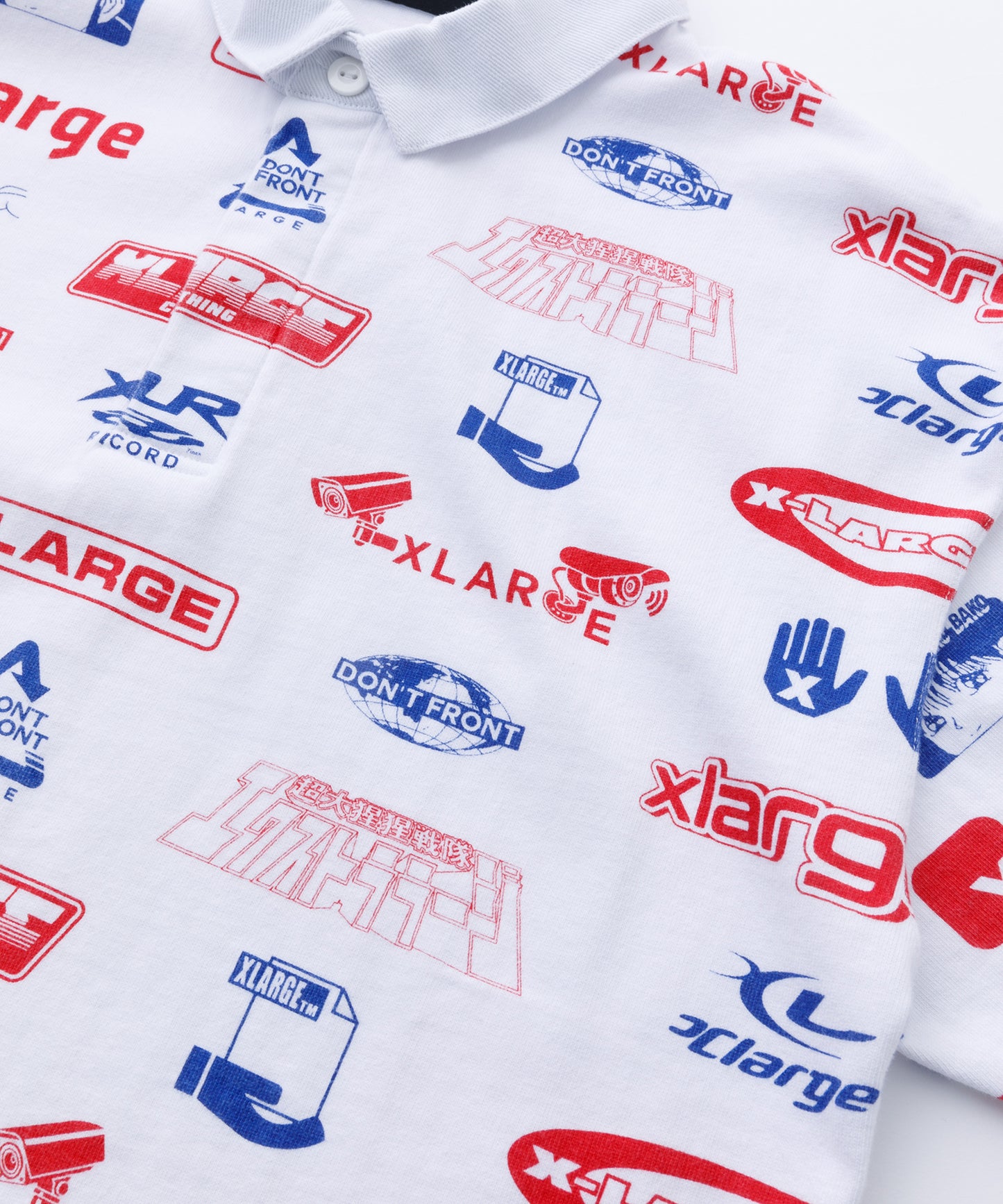S/S ALLOVER PRINT RUGBY SHIRT KNITS XLARGE