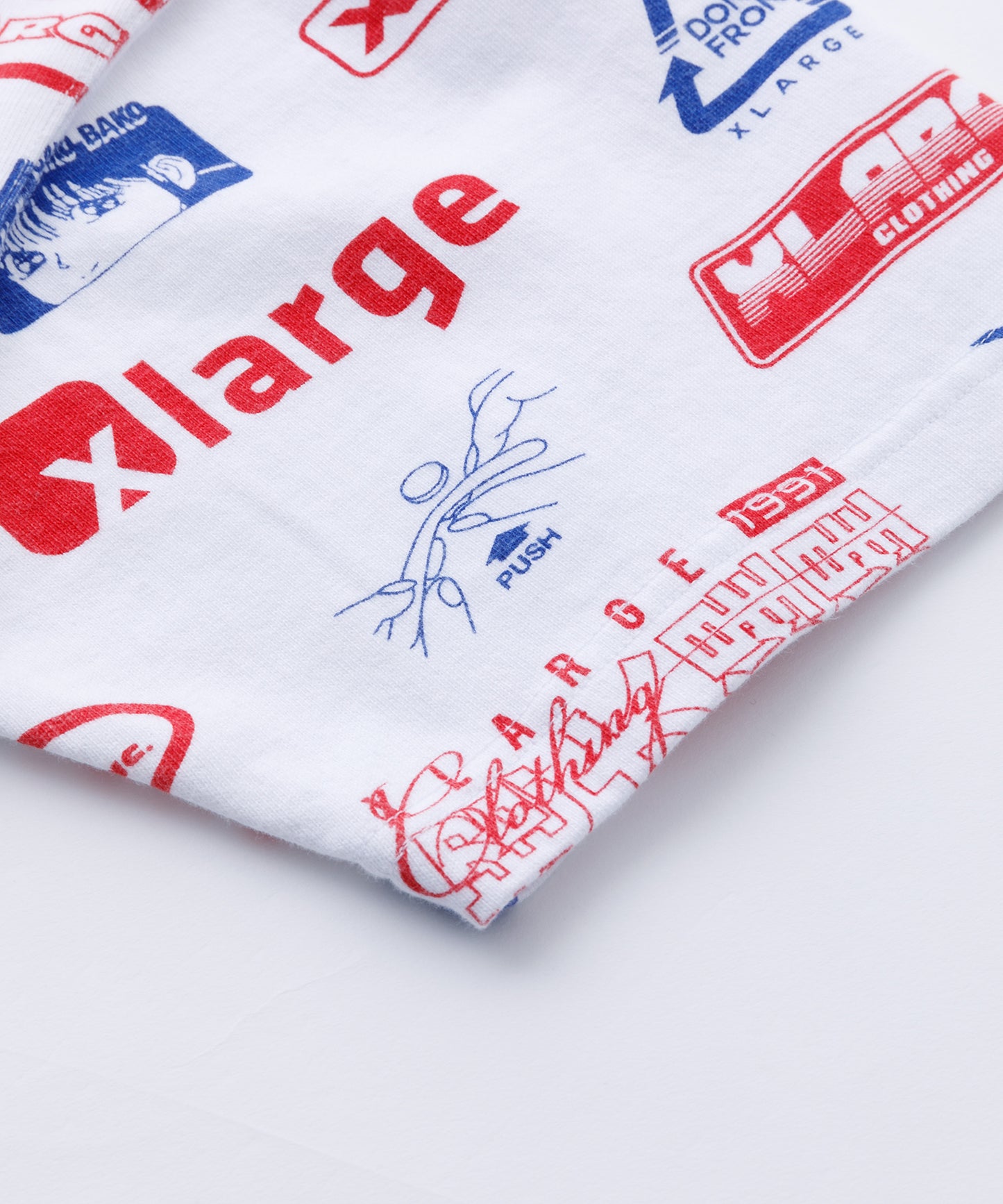 S/S ALLOVER PRINT RUGBY SHIRT KNITS XLARGE