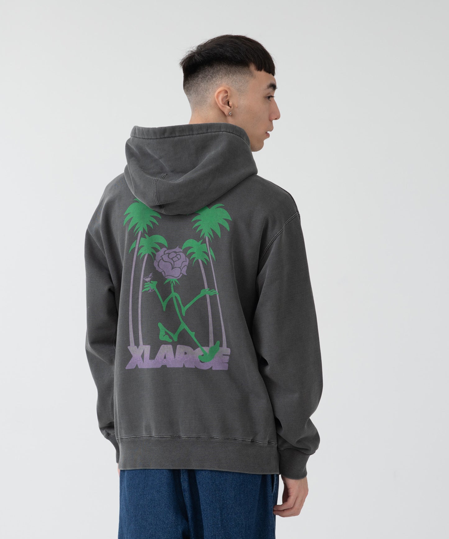 TIPSY PIGMENT PULLOVER HOODED SWEAT FLEECE, CREWNECK, HOODIE XLARGE
