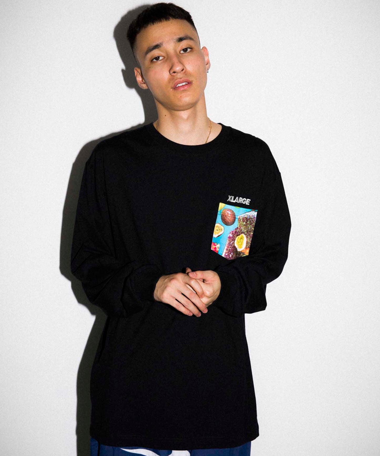 L/S INGREDIENTS SLANTED OG POCKET TEE T-SHIRT XLARGE