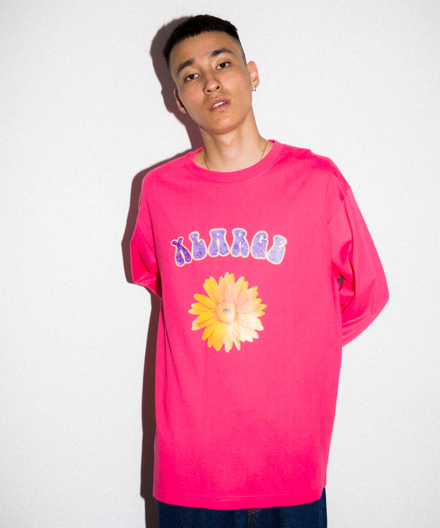 L/S TEE FLOWER T-SHIRT XLARGE