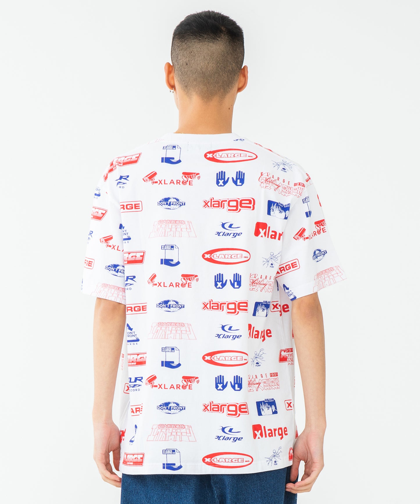 S/S ALLOVER PRINT TEE T-SHIRT XLARGE