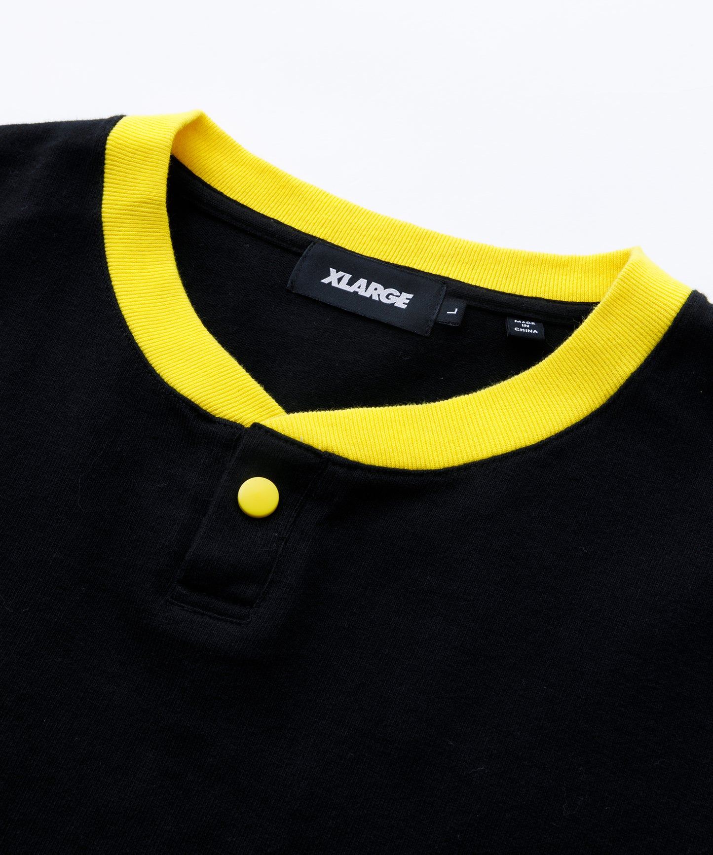 S/S HEAVYWEIGHT HENLEY NECK TEE T-SHIRT XLARGE