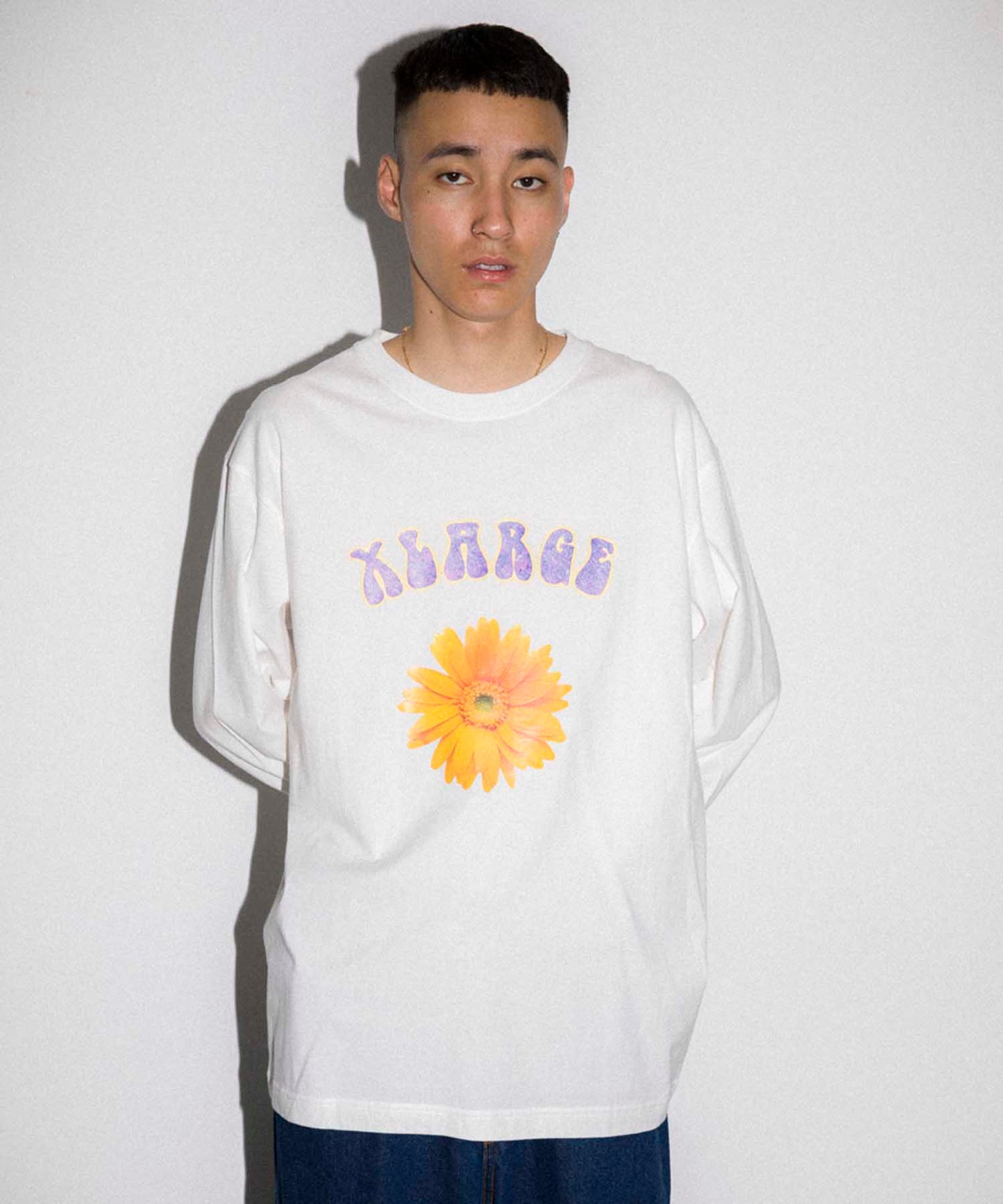 L/S TEE FLOWER T-SHIRT XLARGE