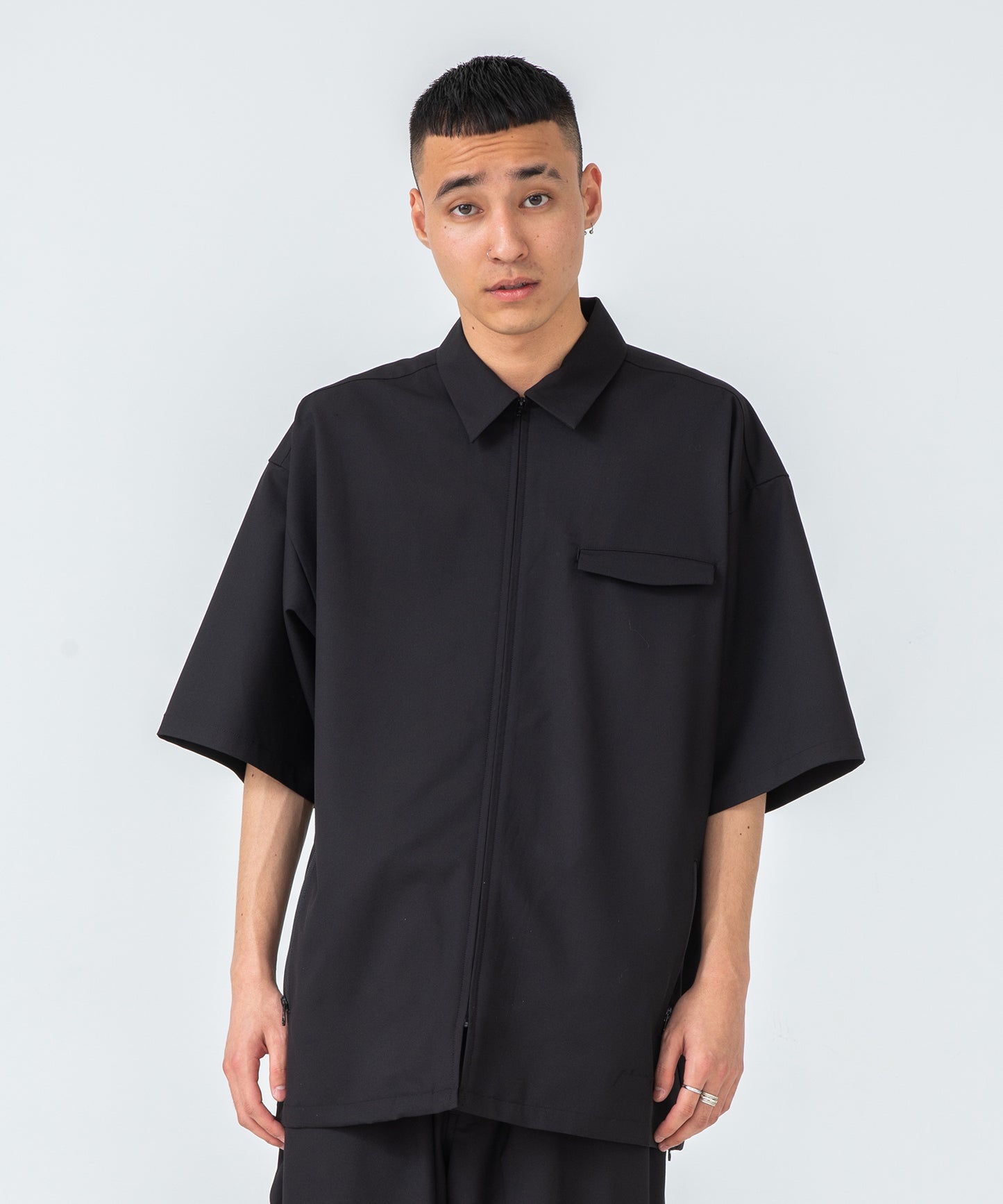 S/S ZIPPED BIG SHIRT SHIRT XLARGE