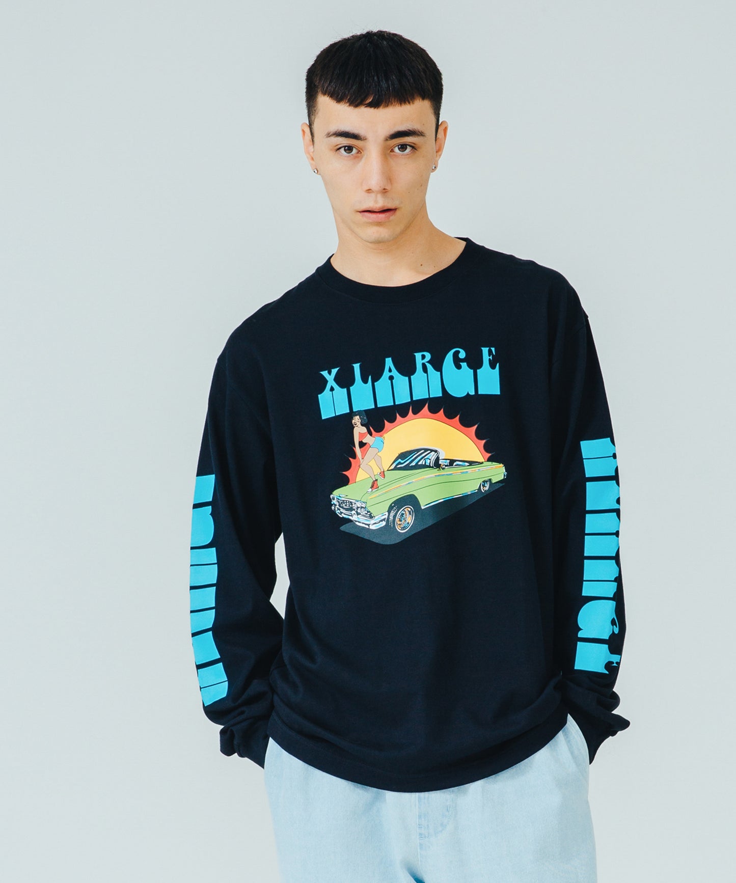 L/S TEE LA STYLE T-SHIRT XLARGE