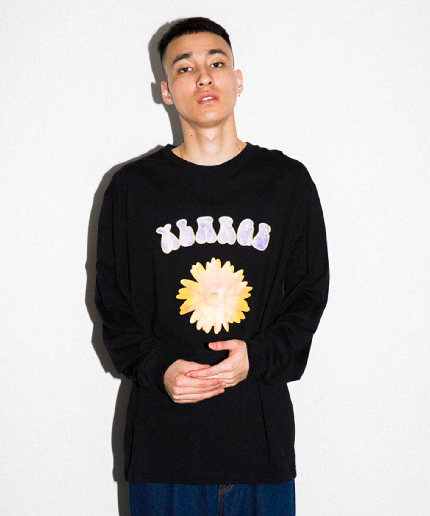 L/S TEE FLOWER T-SHIRT XLARGE