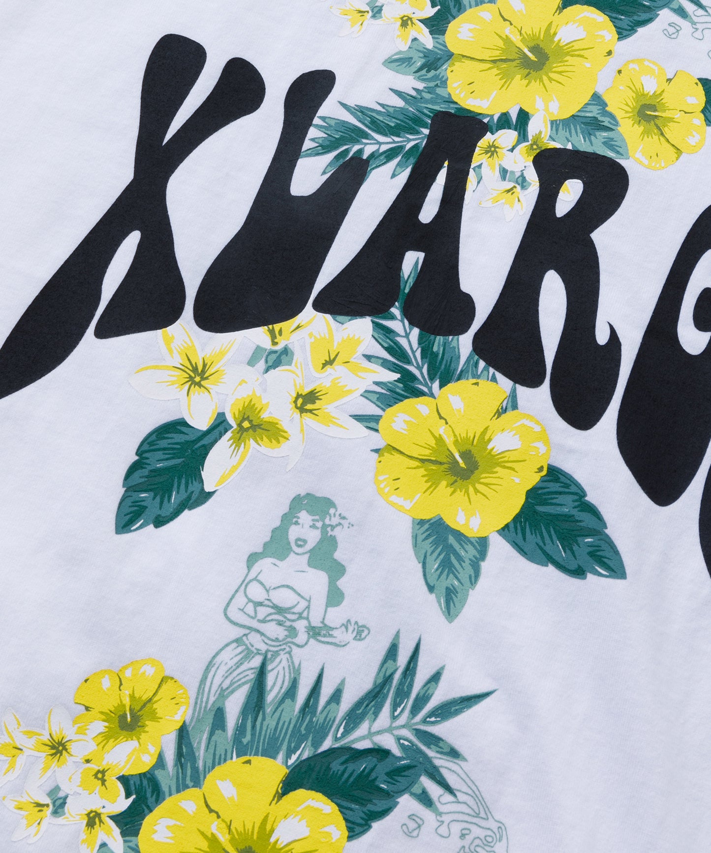 S/S FLORAL PRINT RINGER TEE T-SHIRT XLARGE
