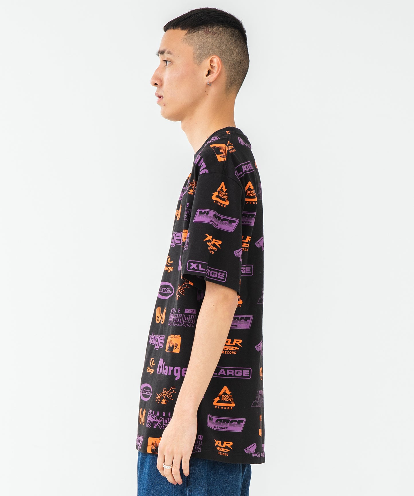S/S ALLOVER PRINT TEE T-SHIRT XLARGE