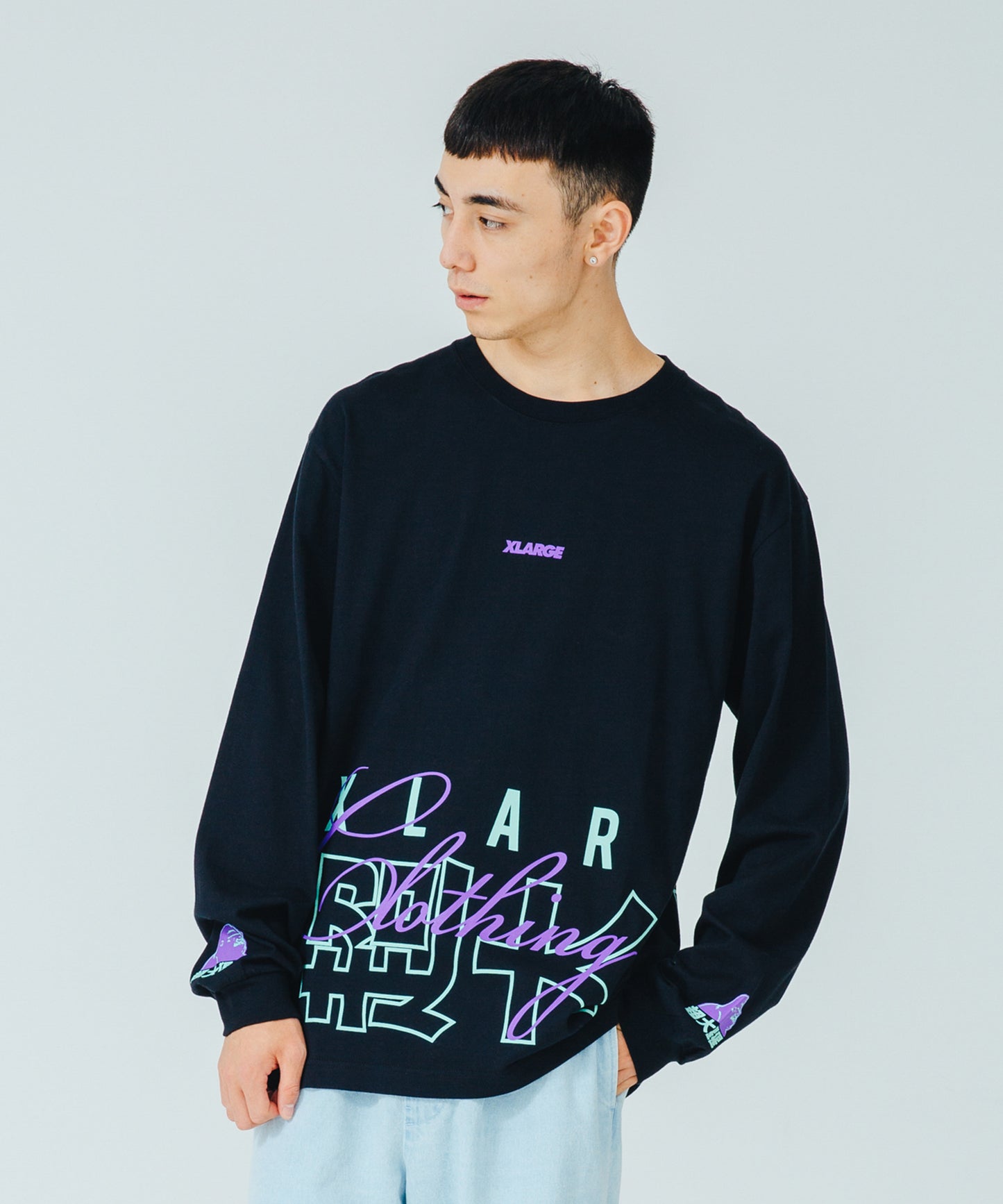 L/S TEE CHINESE LETTERS T-SHIRT XLARGE