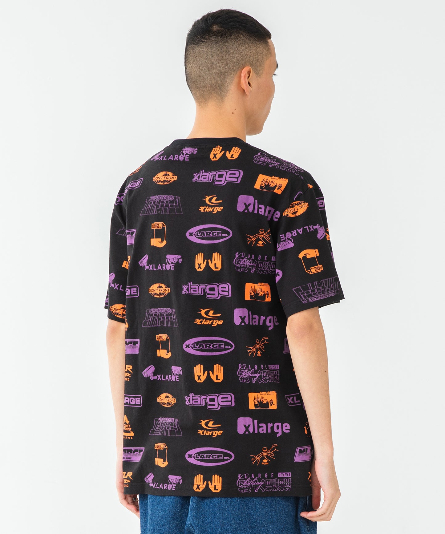 S/S ALLOVER PRINT TEE T-SHIRT XLARGE