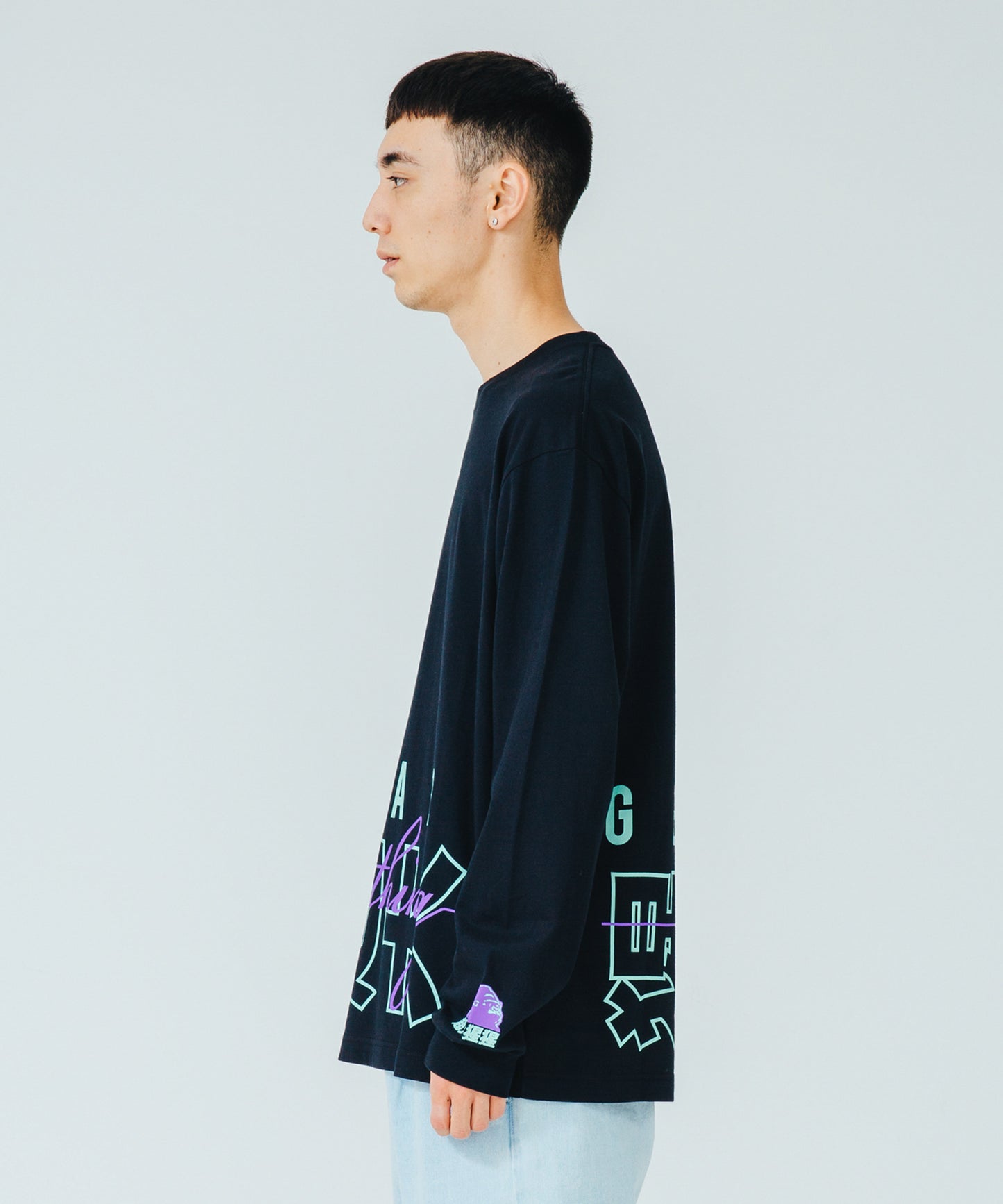 L/S TEE CHINESE LETTERS T-SHIRT XLARGE