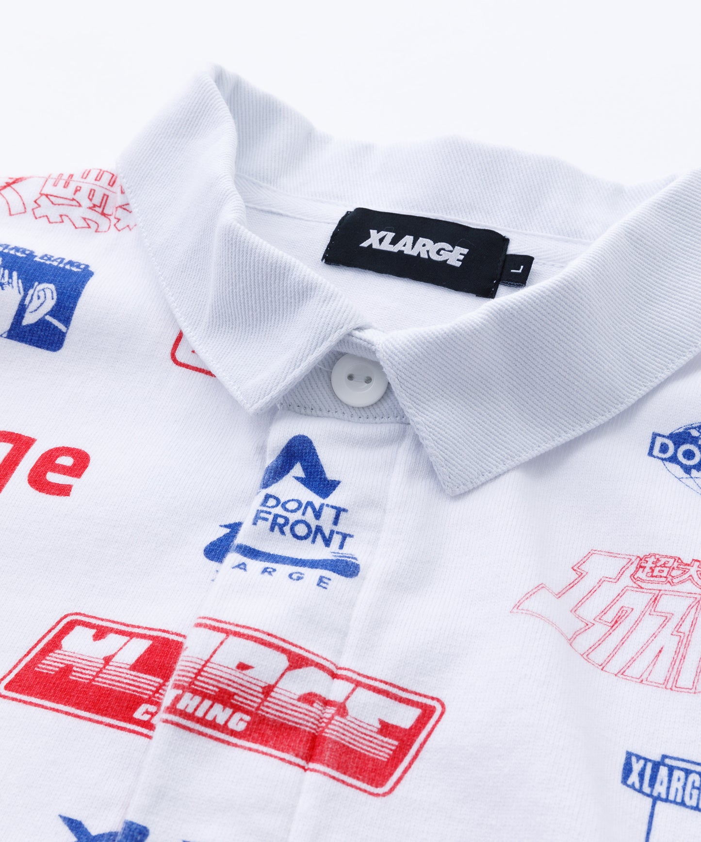 S/S ALLOVER PRINT RUGBY SHIRT KNITS XLARGE