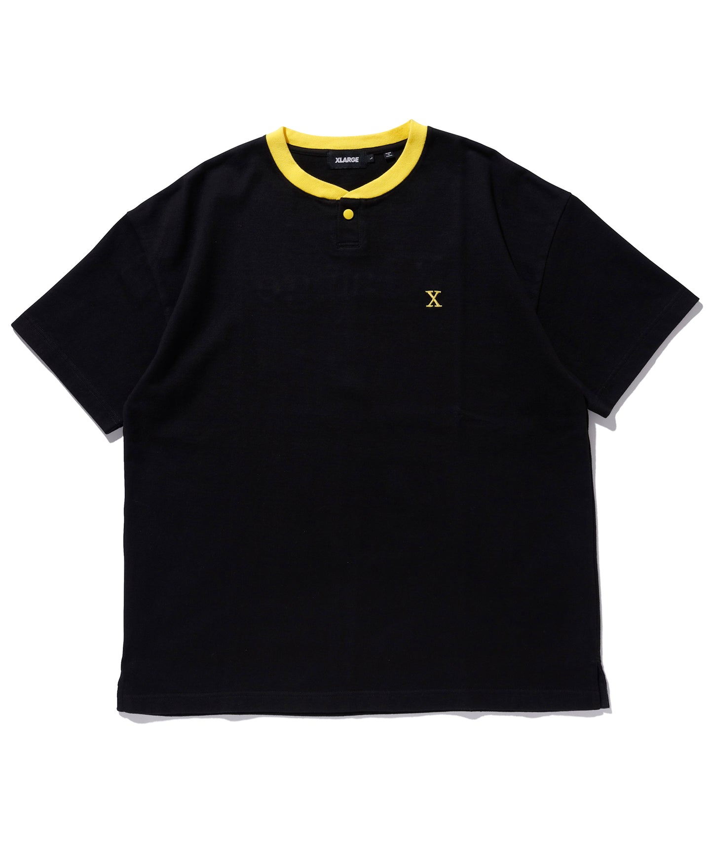 S/S HEAVYWEIGHT HENLEY NECK TEE T-SHIRT XLARGE