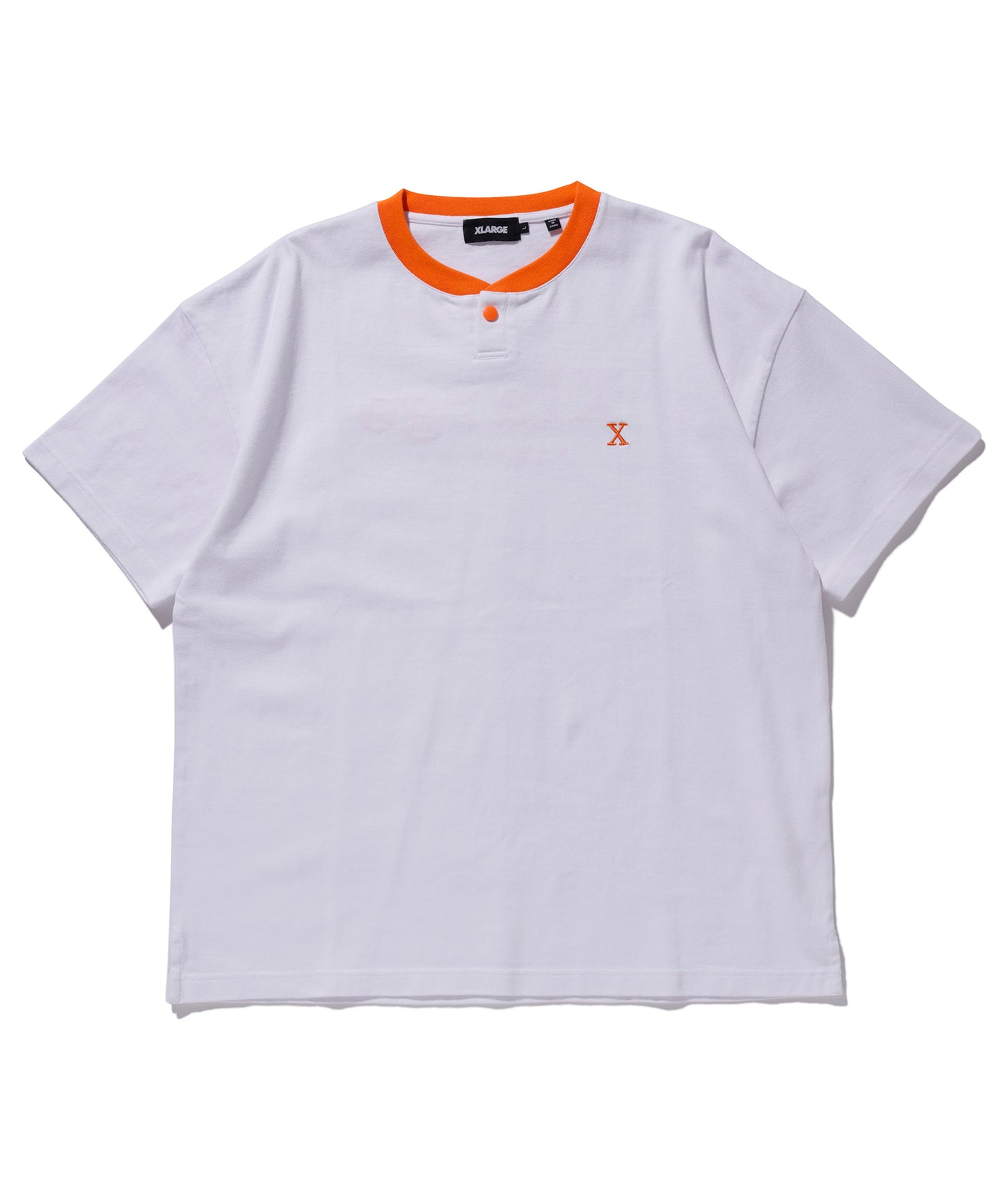 S/S HEAVYWEIGHT HENLEY NECK TEE T-SHIRT XLARGE