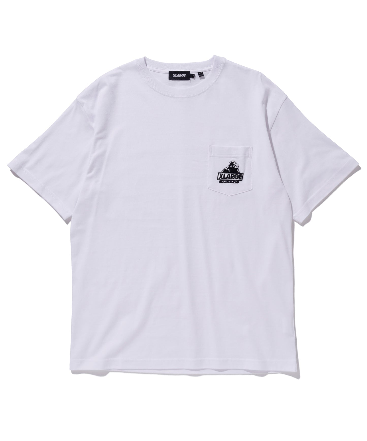 S/S EMBROIDERY SLANTED OG POCKET TEE T-SHIRT XLARGE