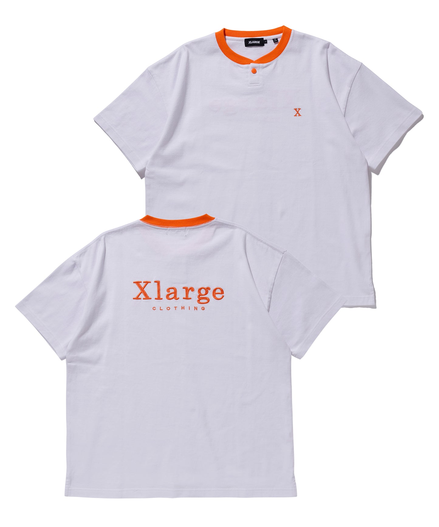 S/S HEAVYWEIGHT HENLEY NECK TEE T-SHIRT XLARGE