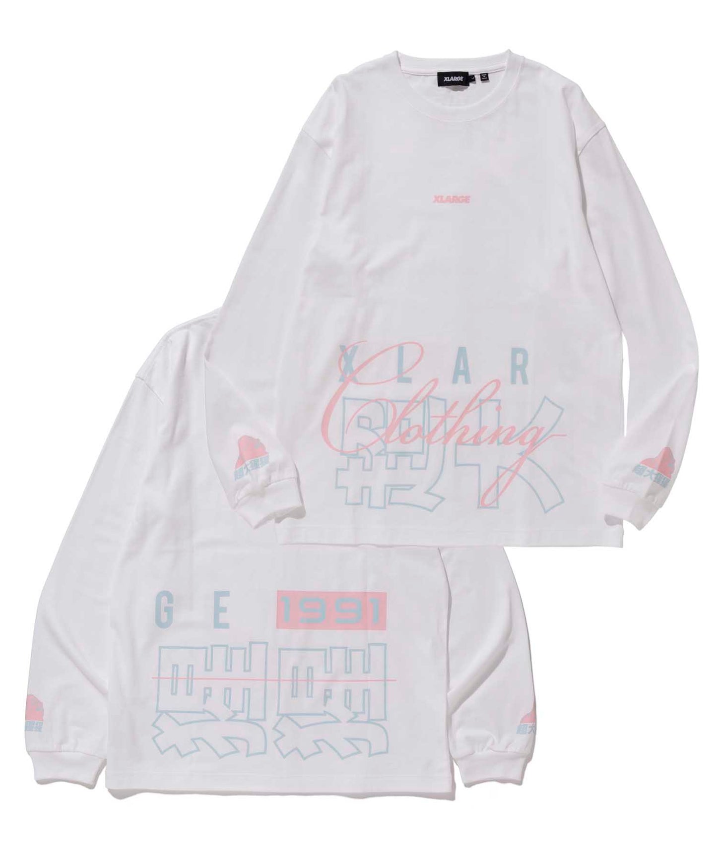 L/S TEE CHINESE LETTERS T-SHIRT XLARGE