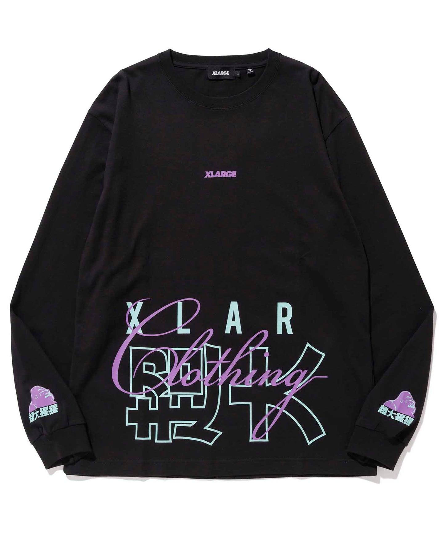 L/S TEE CHINESE LETTERS T-SHIRT XLARGE