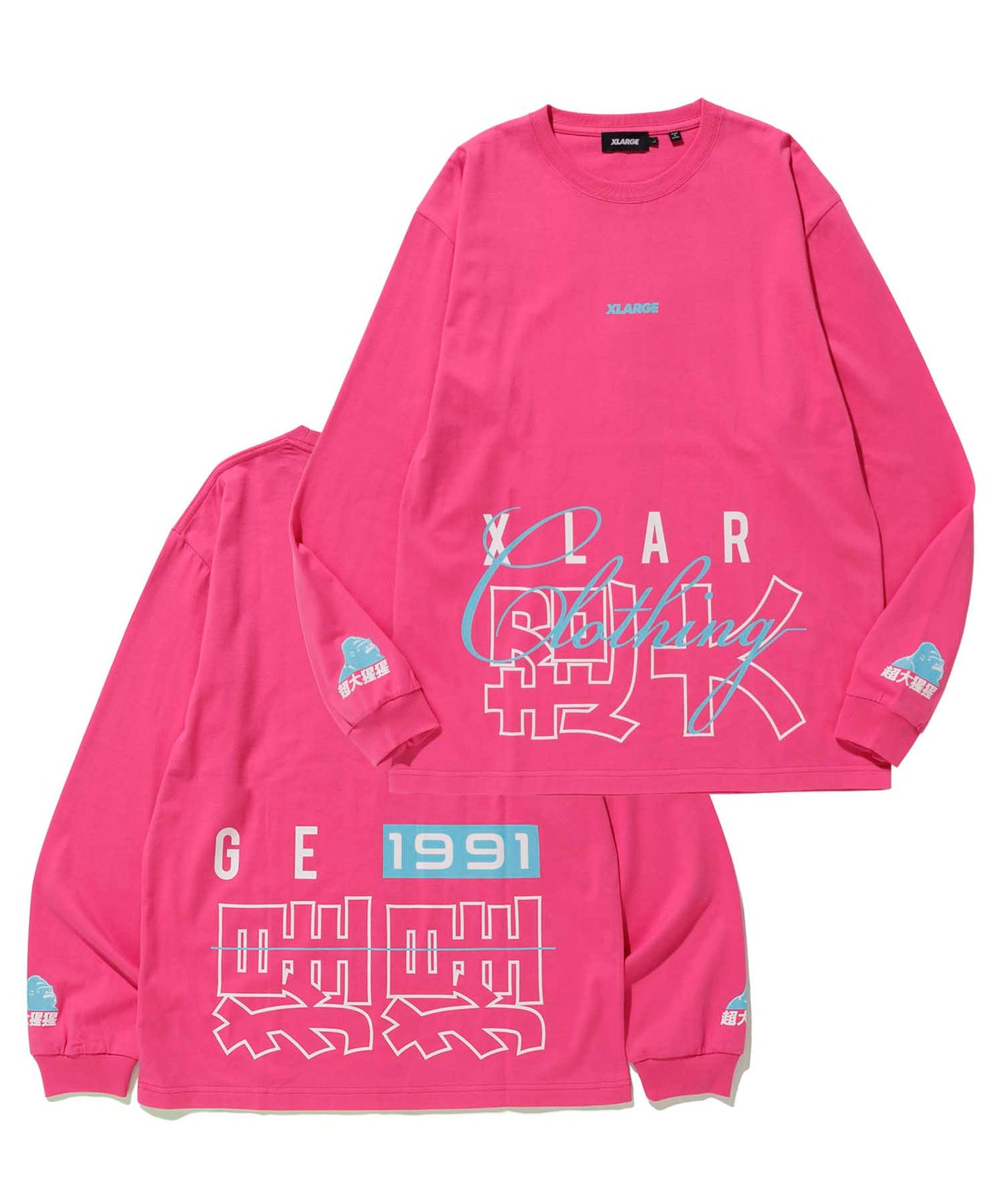 L/S TEE CHINESE LETTERS T-SHIRT XLARGE