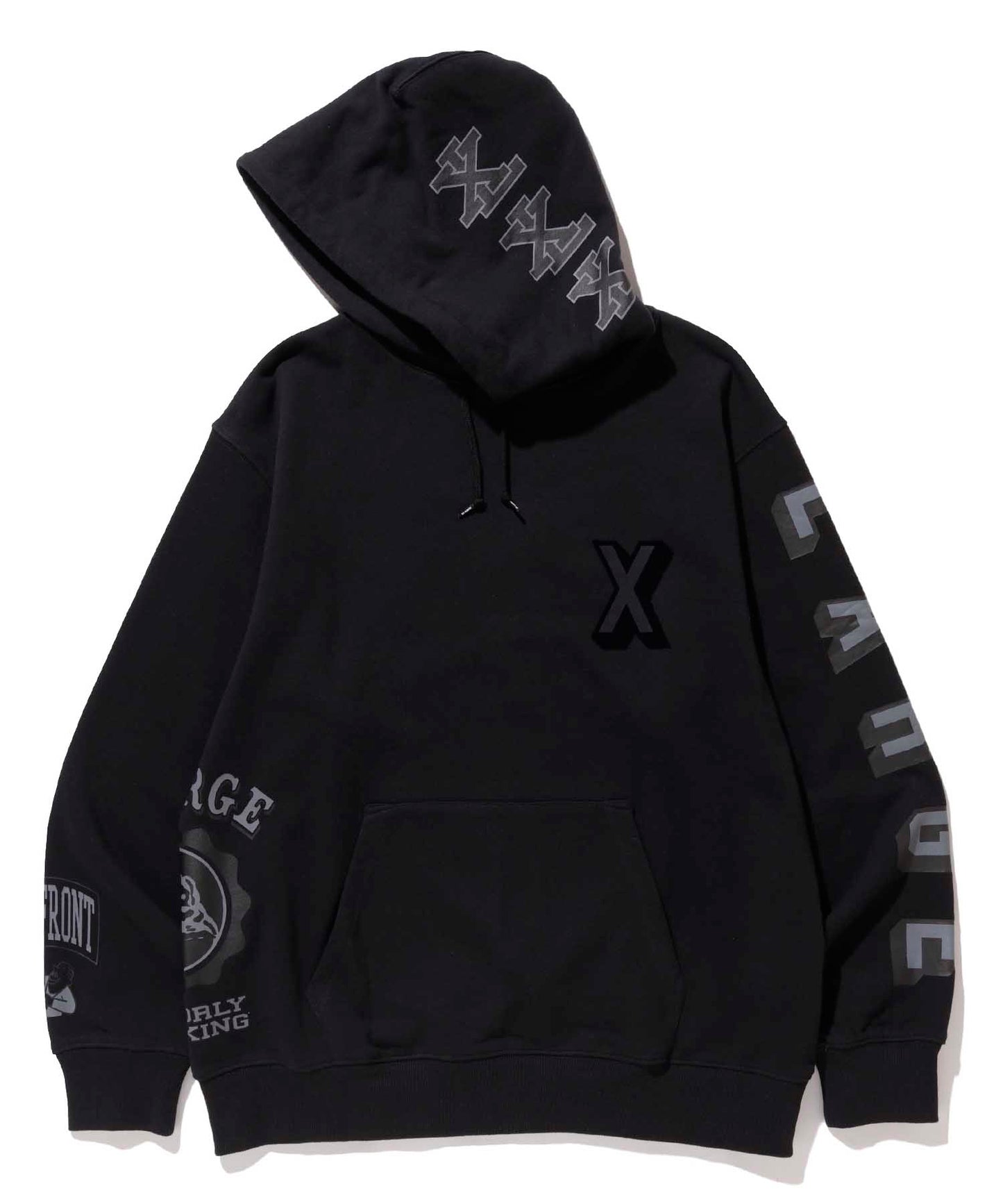 RANDOM PRINT COLLEGE LOGO PULLOVER HOODED SWEAT FLEECE, CREWNECK, HOODIE XLARGE