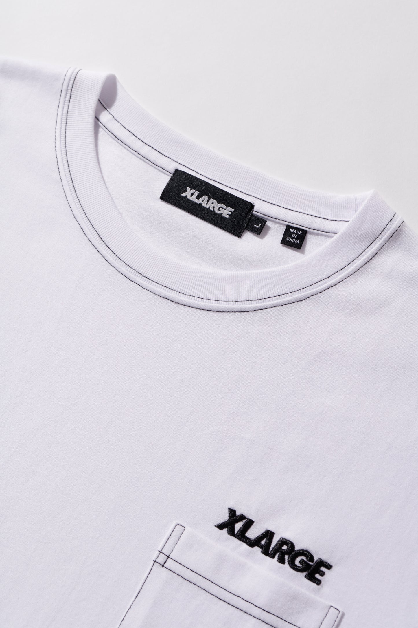 L/S POCKET TEE CONTRAST STITCH