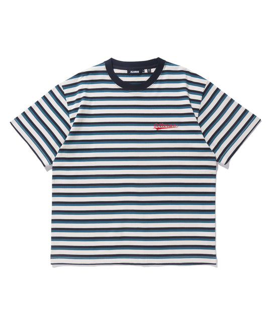 BASEBALL LOGO STRIPED S/S TEE