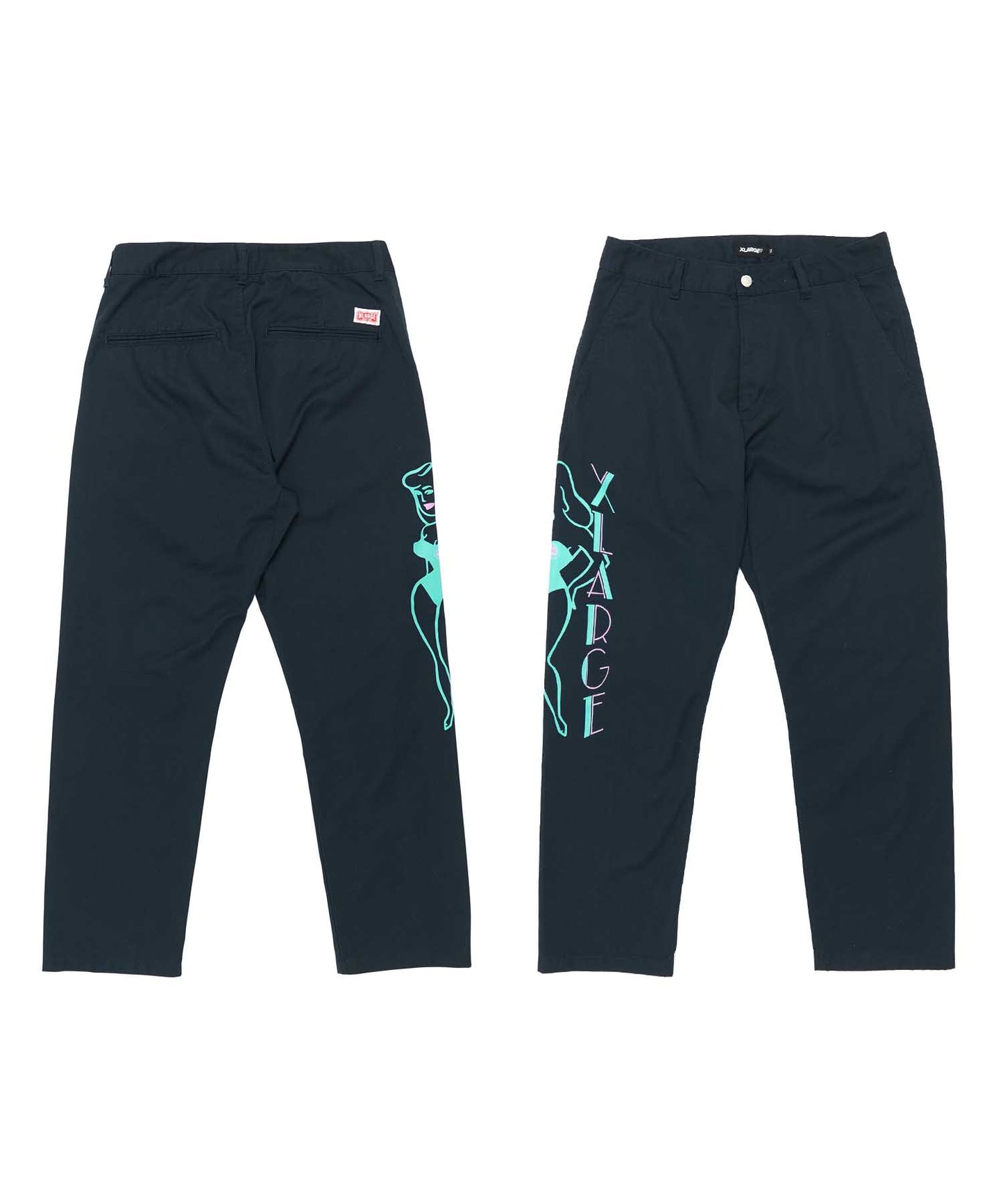 PRINTED WORK PANTS PANTS XLARGE  