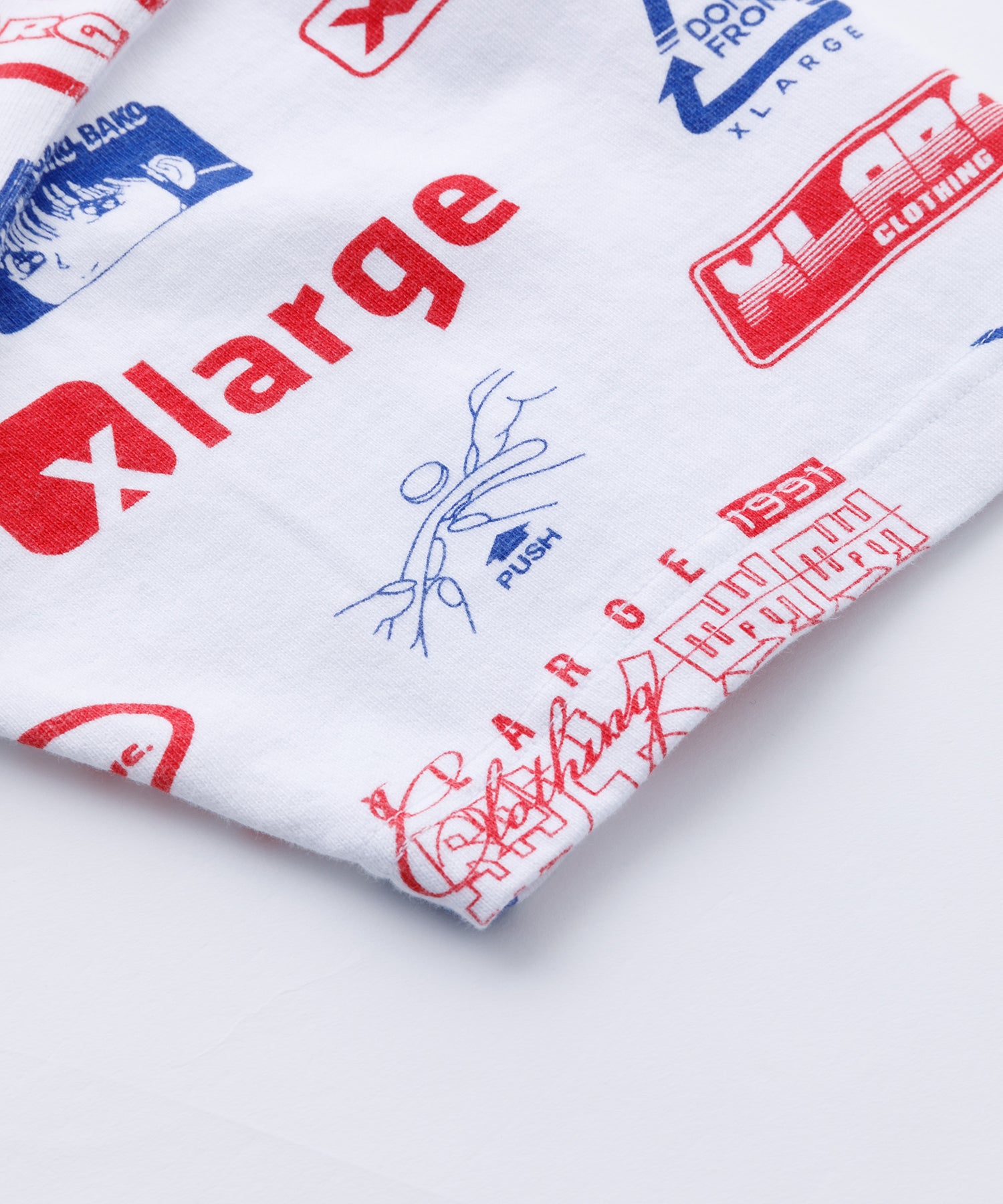 S/S ALLOVER PRINT RUGBY SHIRT KNITS XLARGE  