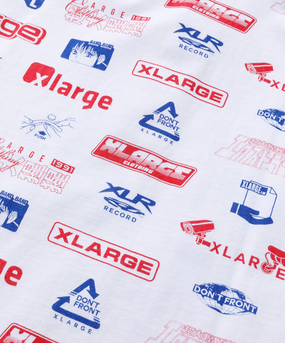 S/S ALLOVER PRINT RUGBY SHIRT KNITS XLARGE  