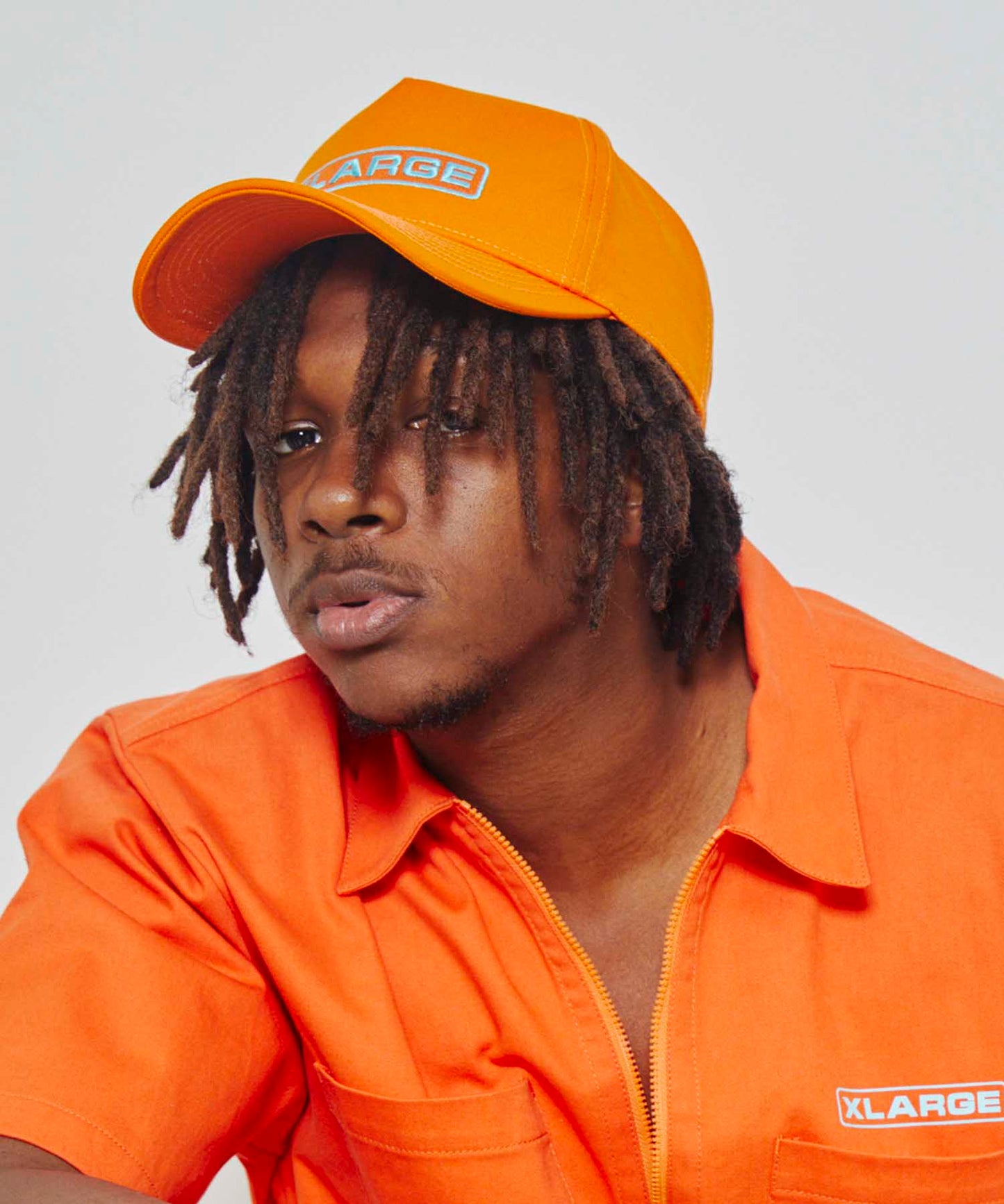 ROUNDED LOGO TRUCKER CAP HEADWEAR XLARGE  