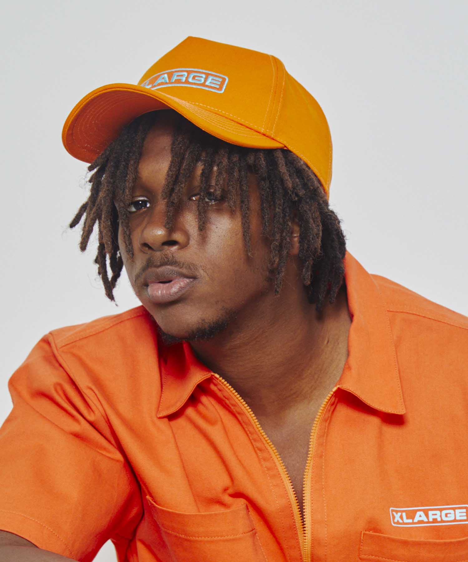 ROUNDED LOGO TRUCKER CAP HEADWEAR XLARGE  