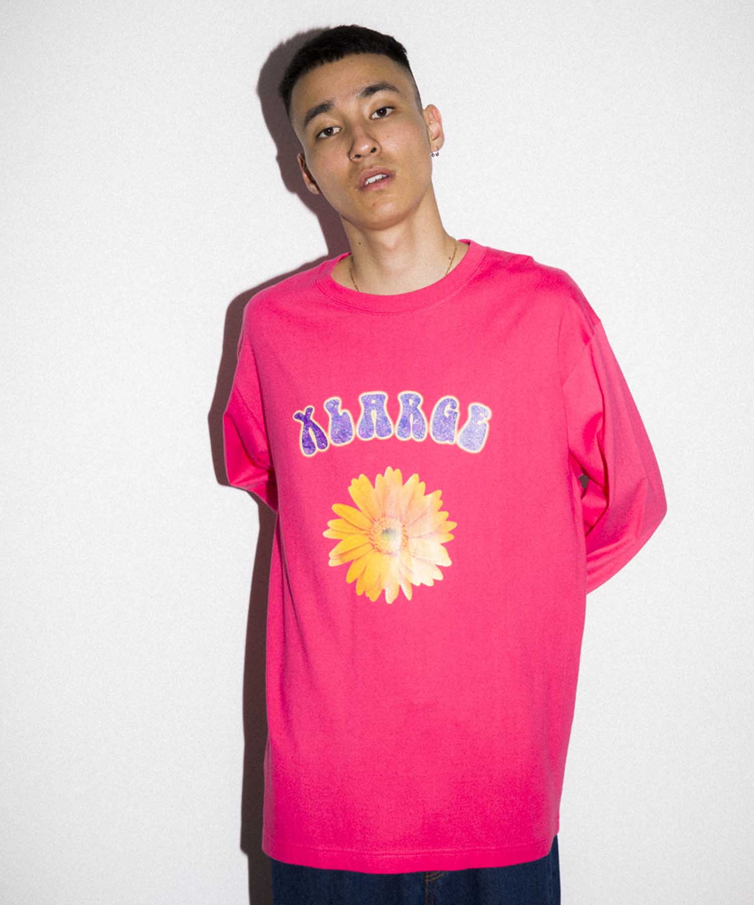 L/S TEE FLOWER T-SHIRT XLARGE  