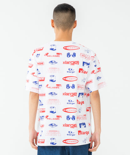 S/S ALLOVER PRINT TEE T-SHIRT XLARGE  