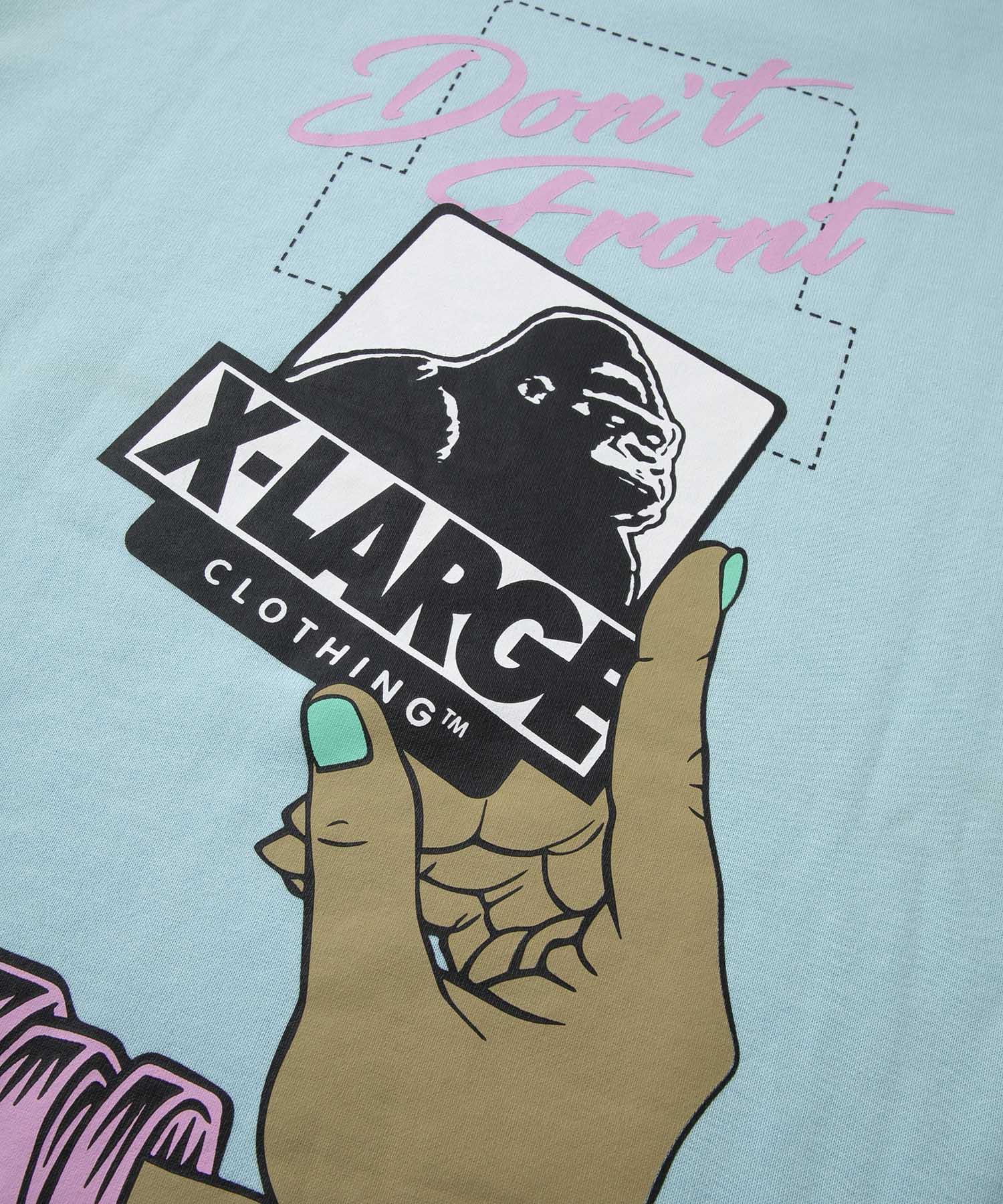 PEEL OFF S/S SWEAT FLEECE, CREWNECK, HOODIE XLARGE  