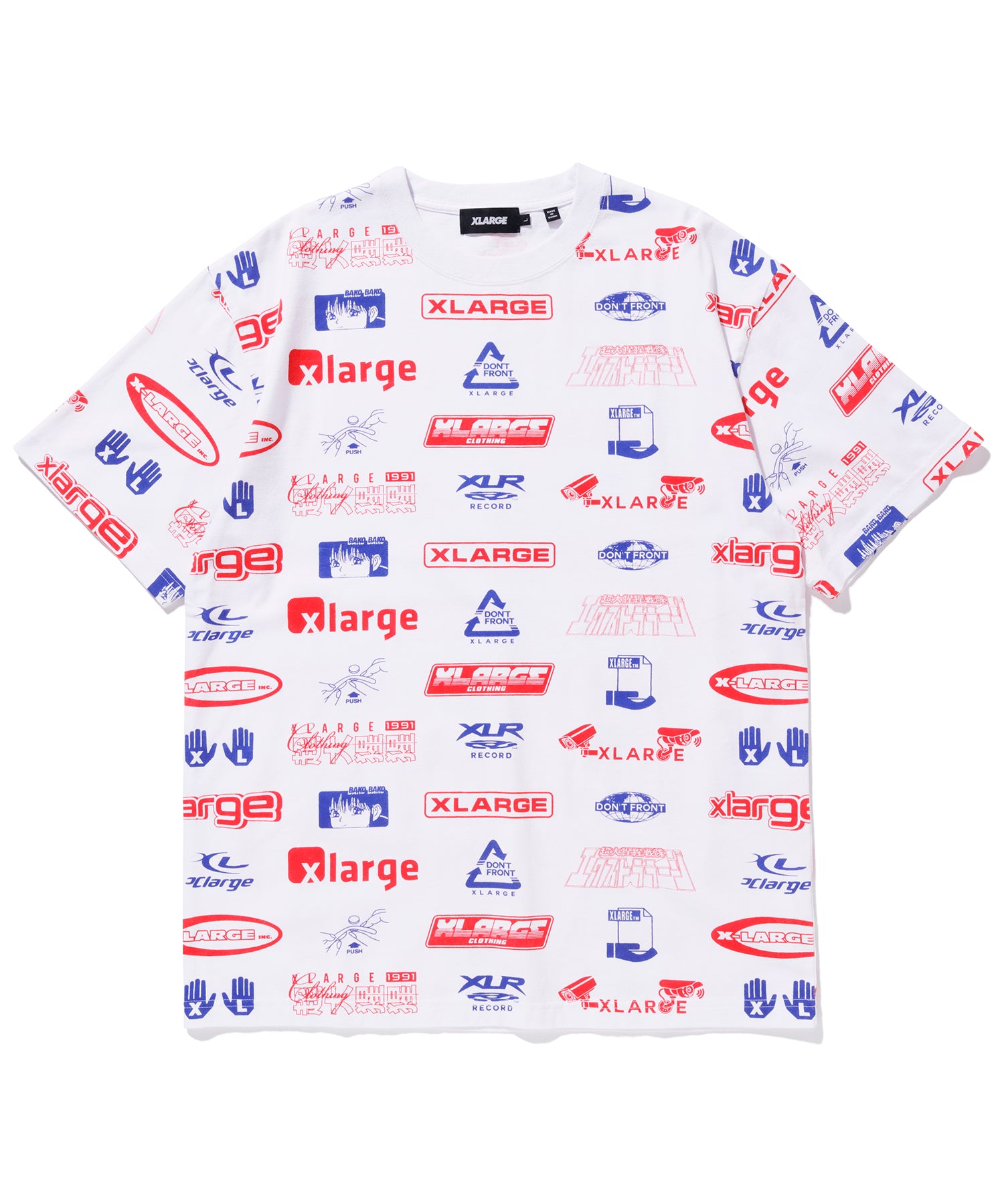 S/S ALLOVER PRINT TEE T-SHIRT XLARGE  