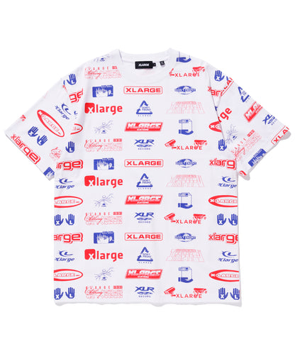 S/S ALLOVER PRINT TEE T-SHIRT XLARGE  
