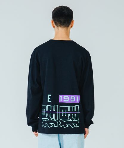 L/S TEE CHINESE LETTERS T-SHIRT XLARGE  
