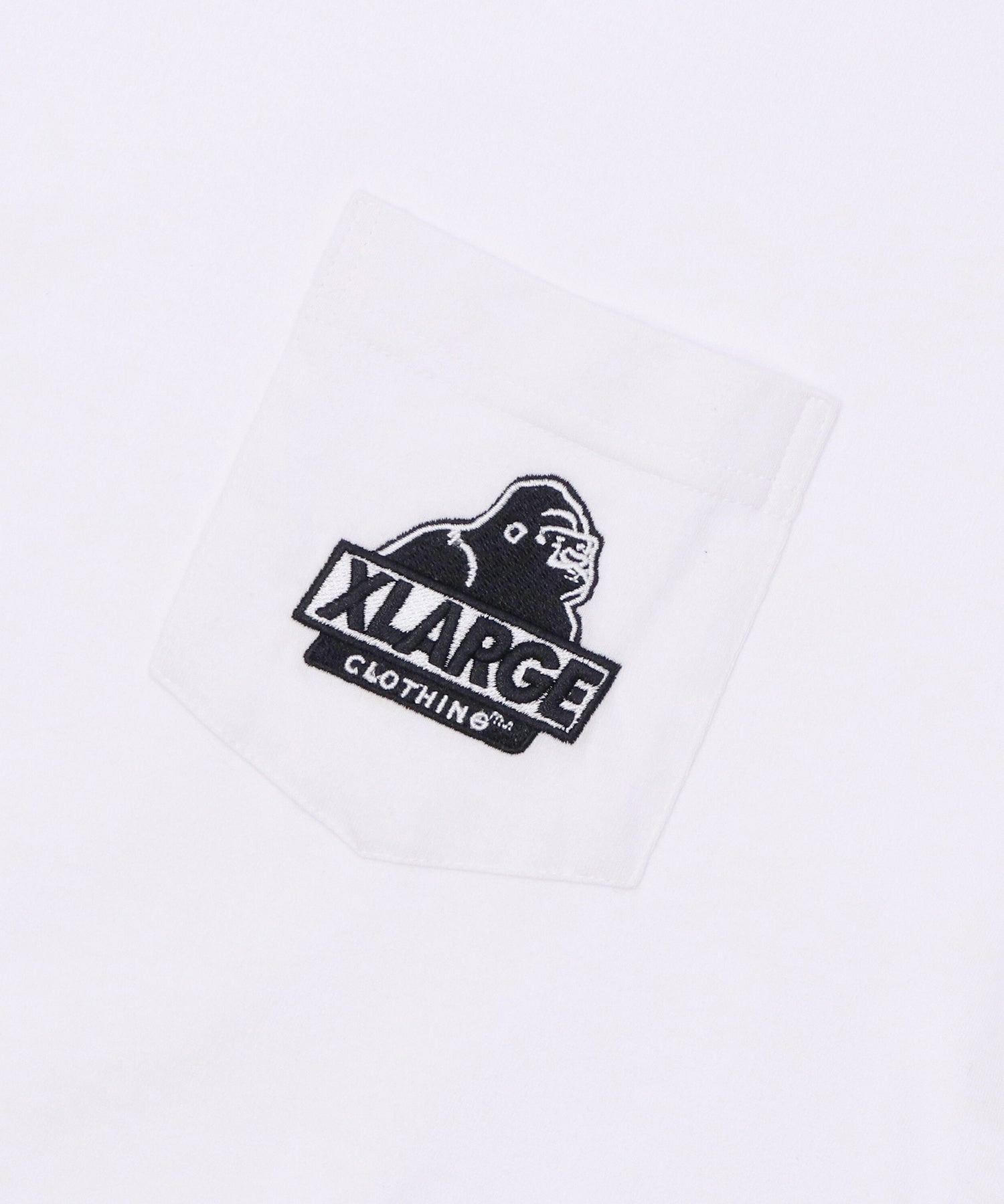 S/S EMBROIDERY SLANTED OG POCKET TEE T-SHIRT XLARGE  