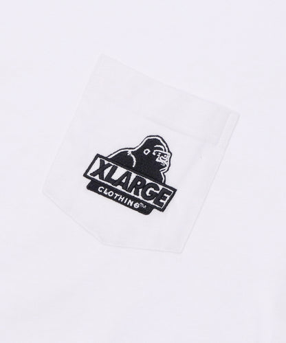 S/S EMBROIDERY SLANTED OG POCKET TEE T-SHIRT XLARGE  