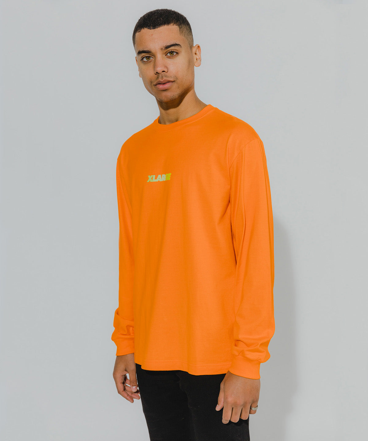 PUFF PRINT STANDARD LOGO L/S TEE T-SHIRT XLARGE  