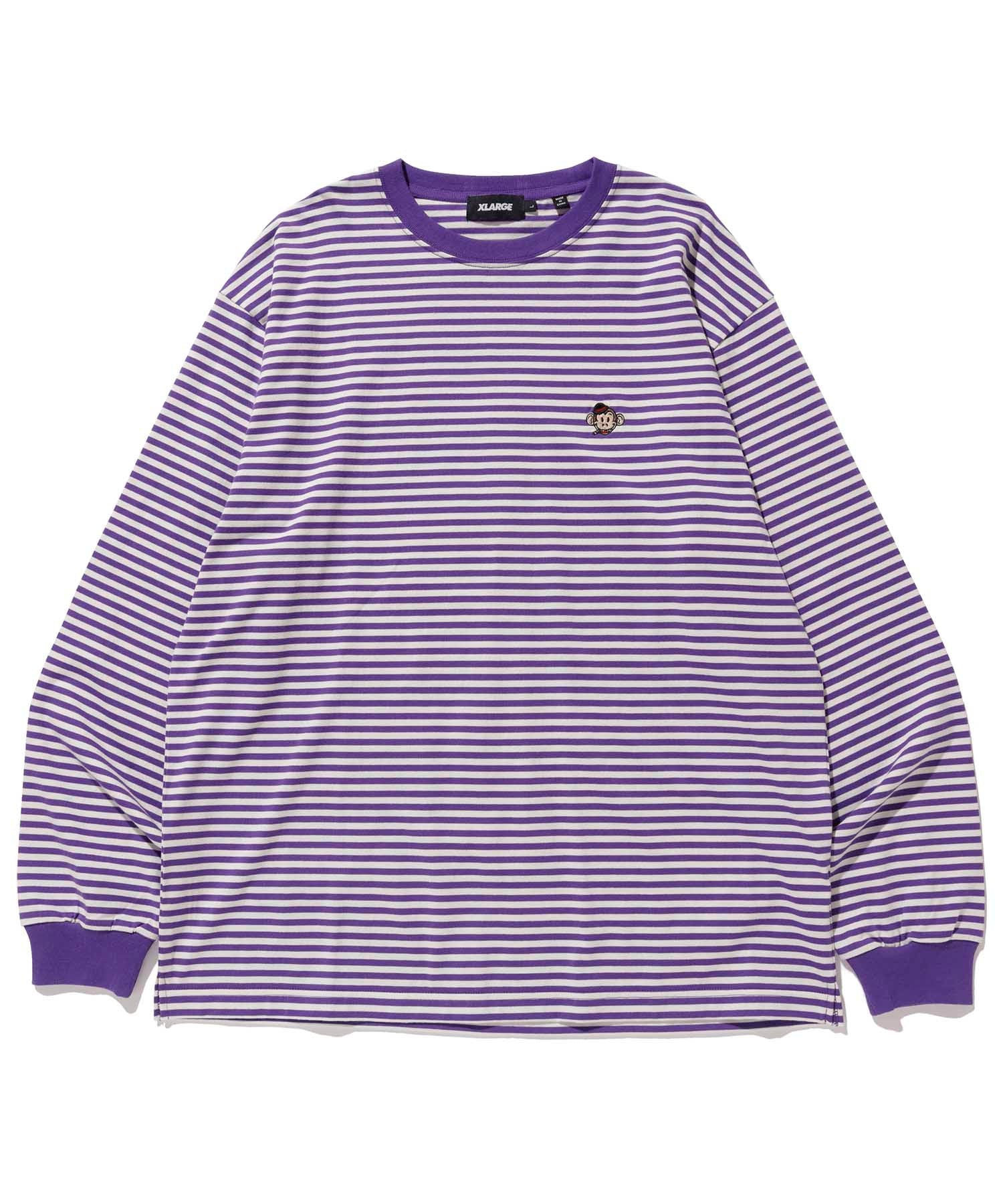 L/S BORDER TEE T-SHIRT XLARGE  