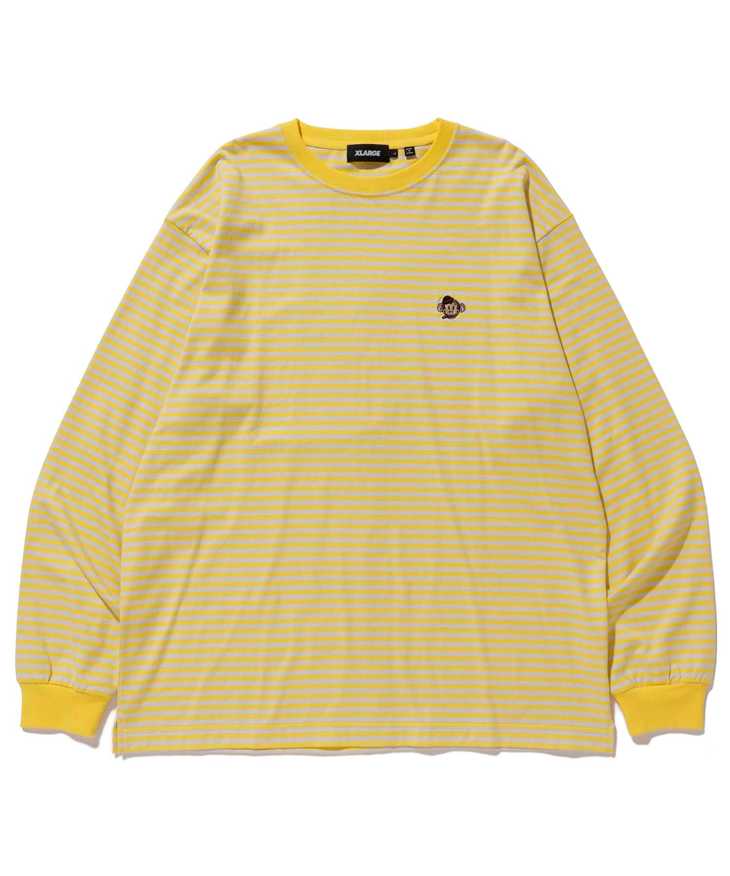 L/S BORDER TEE T-SHIRT XLARGE  
