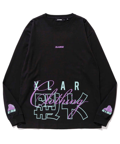 L/S TEE CHINESE LETTERS T-SHIRT XLARGE  