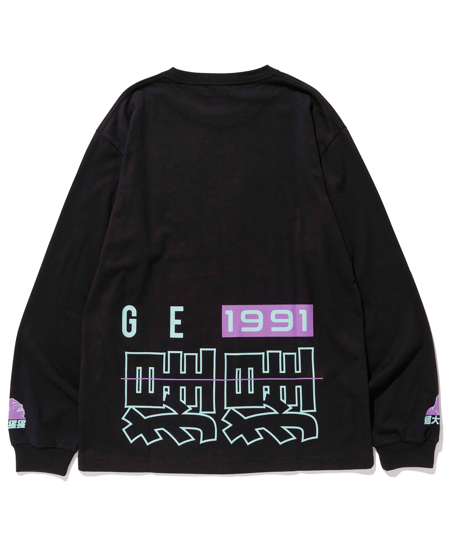 L/S TEE CHINESE LETTERS T-SHIRT XLARGE  