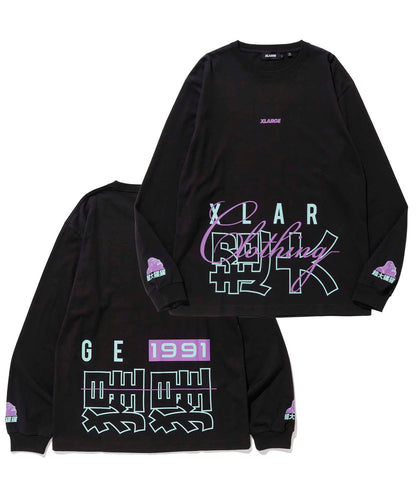 L/S TEE CHINESE LETTERS T-SHIRT XLARGE  